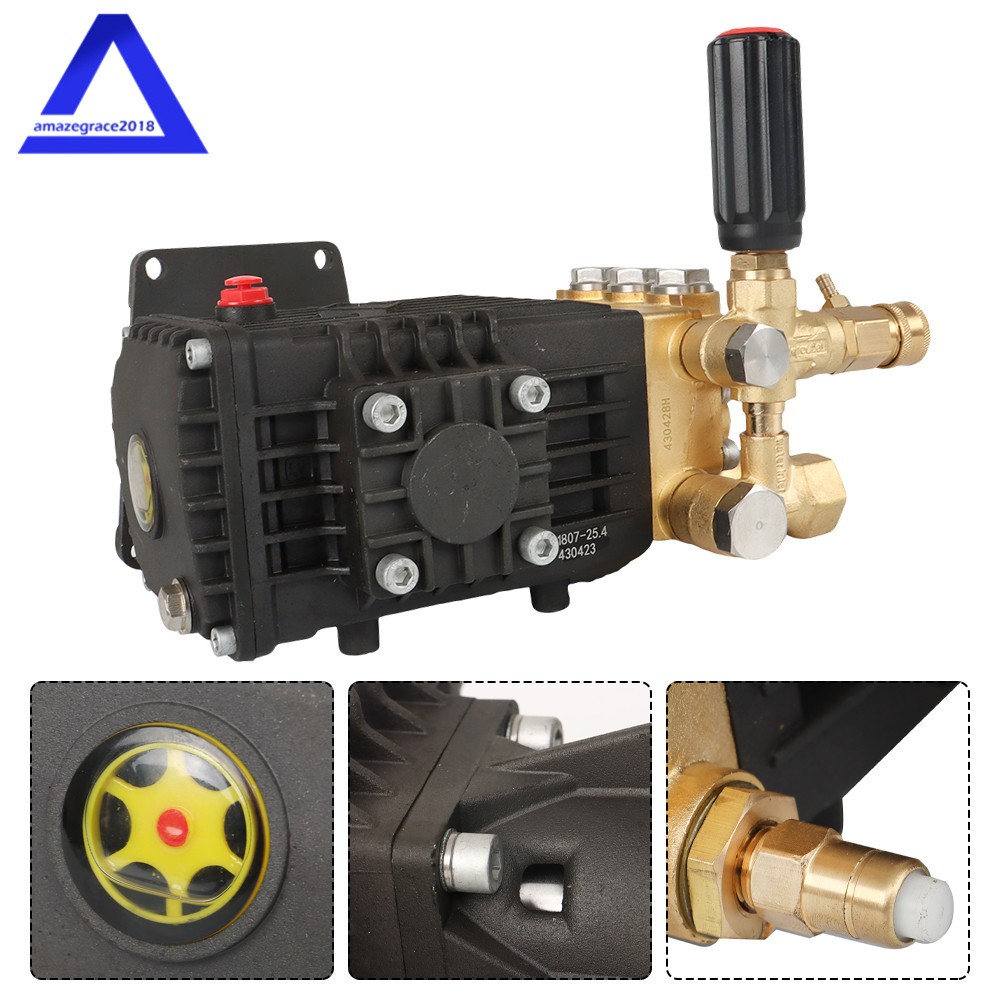 4 gpm 3400 rpm Pressure Washer Pump 9 hp 3000 PSI 1-in Shaft