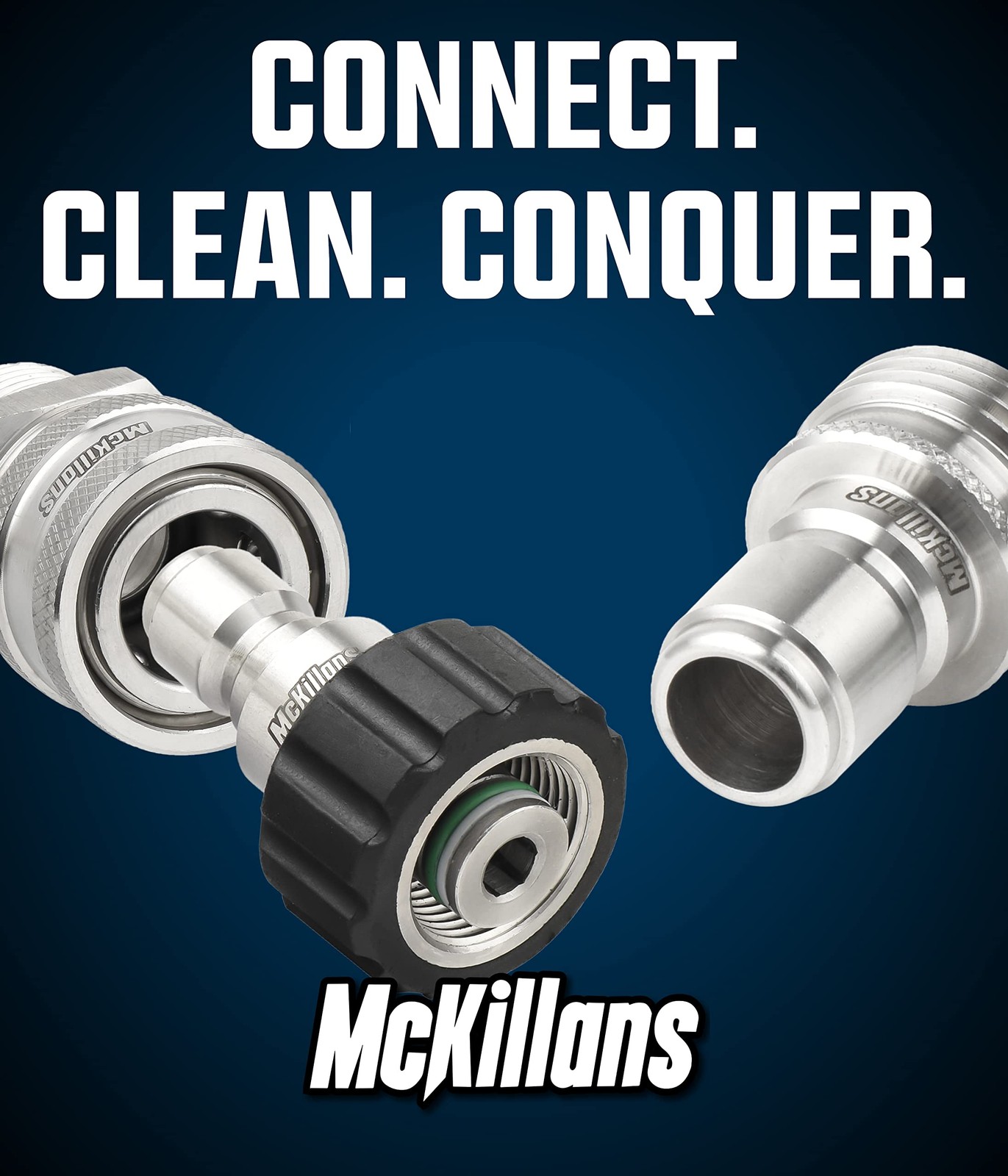 McKillans® M22-14mm Pressure Washer Quick Connect Kit, M22-14mm to 3/8″ Male …