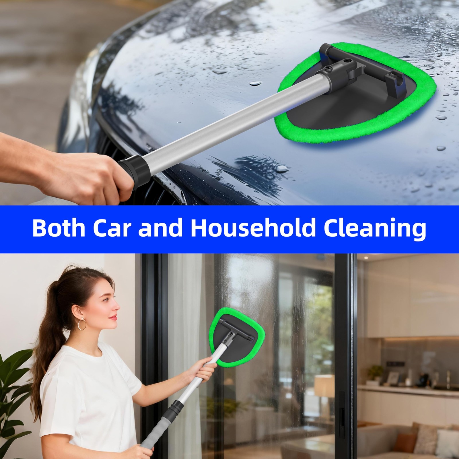 desin Windshield Cleaning Tool, Car Window Cleaner Windshield Cleaner with 4 …