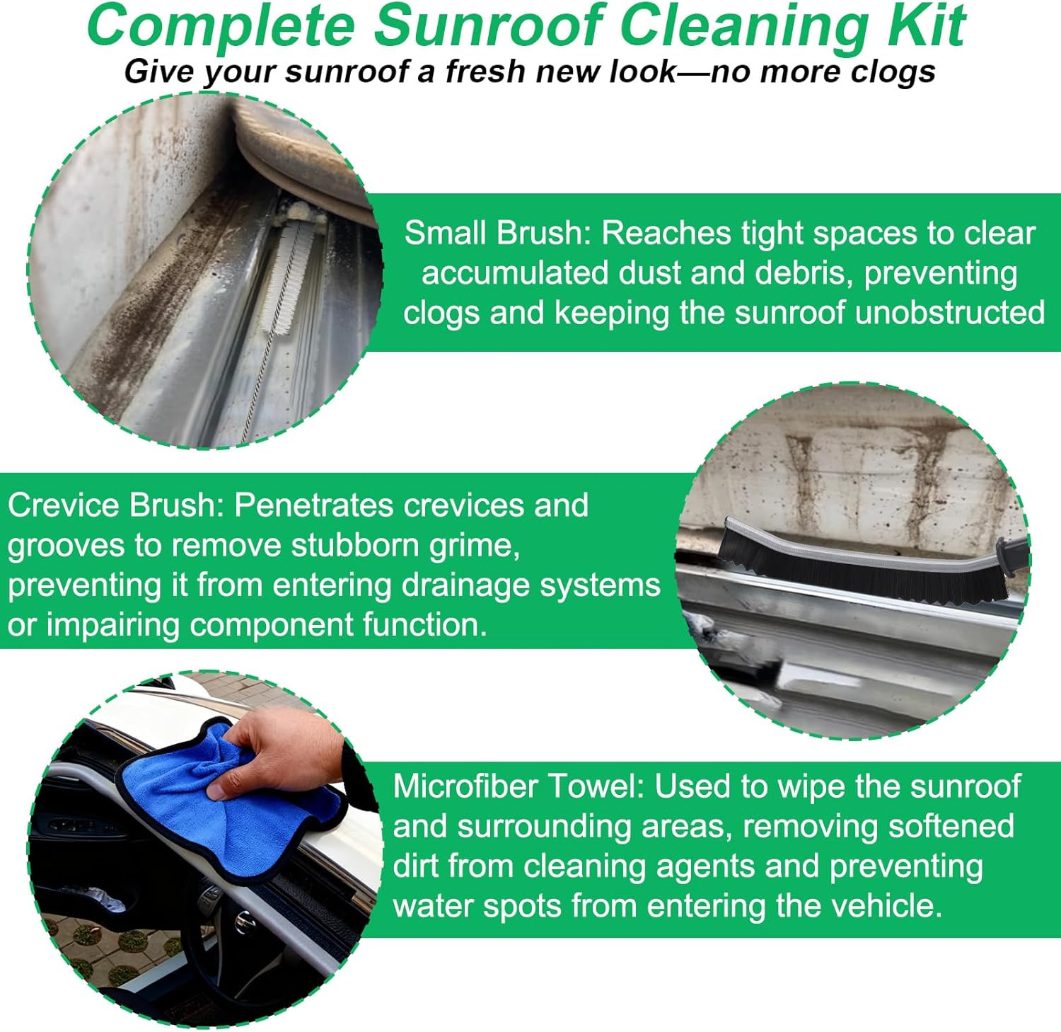 XANGNIER Upgraded Auto Sunroof Drain Cleaning Tool,118in Extra Long Flexible Car