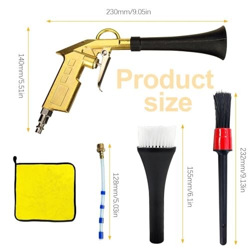 Tornado Detailing Car Cleaning Gun with Metal Nozzle | Interior Drying Air Gun |