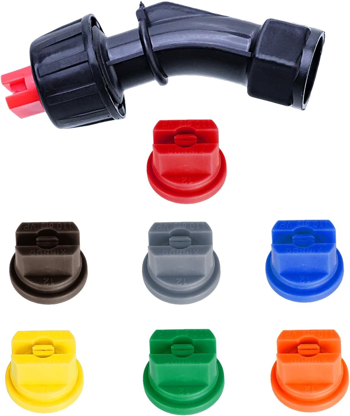Spray Nozzle Tips 7PCS 0.1-0.6mm Flat Fan
