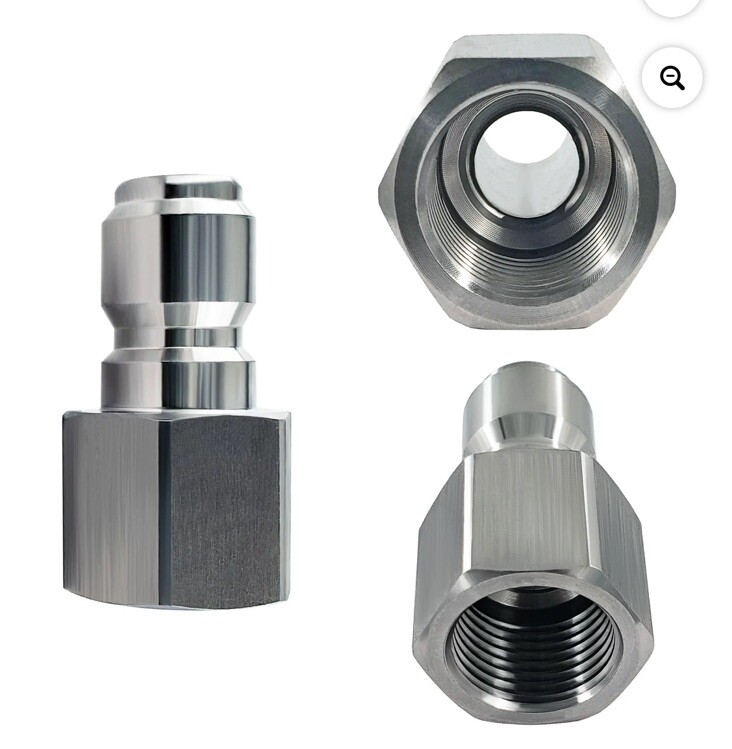 Ultimate Washer 3/8″ Quick Connect Pressure Washer Male and Female Hose Adapter