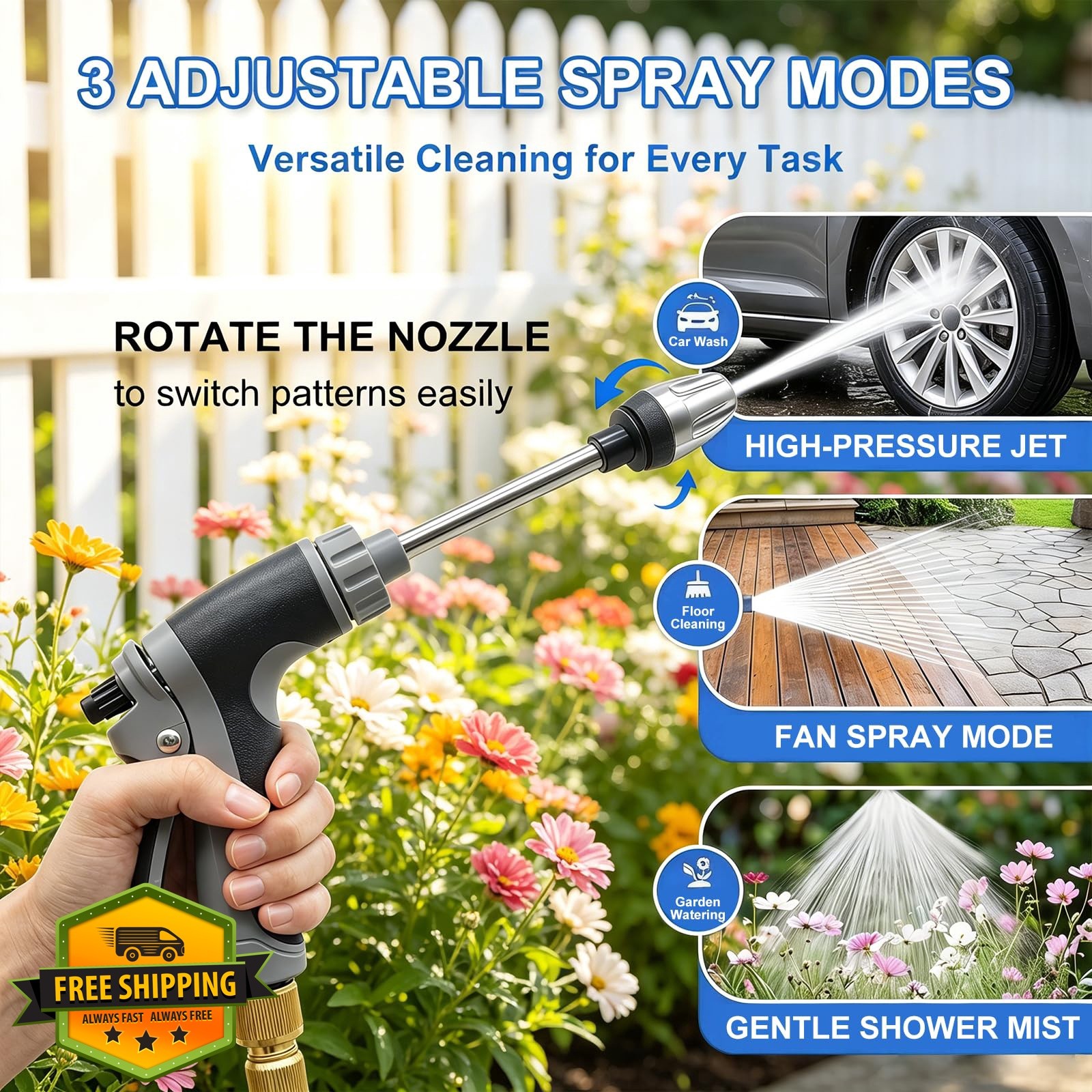 PKsiauya Hose Nozzle Garden Hose Washer Set A