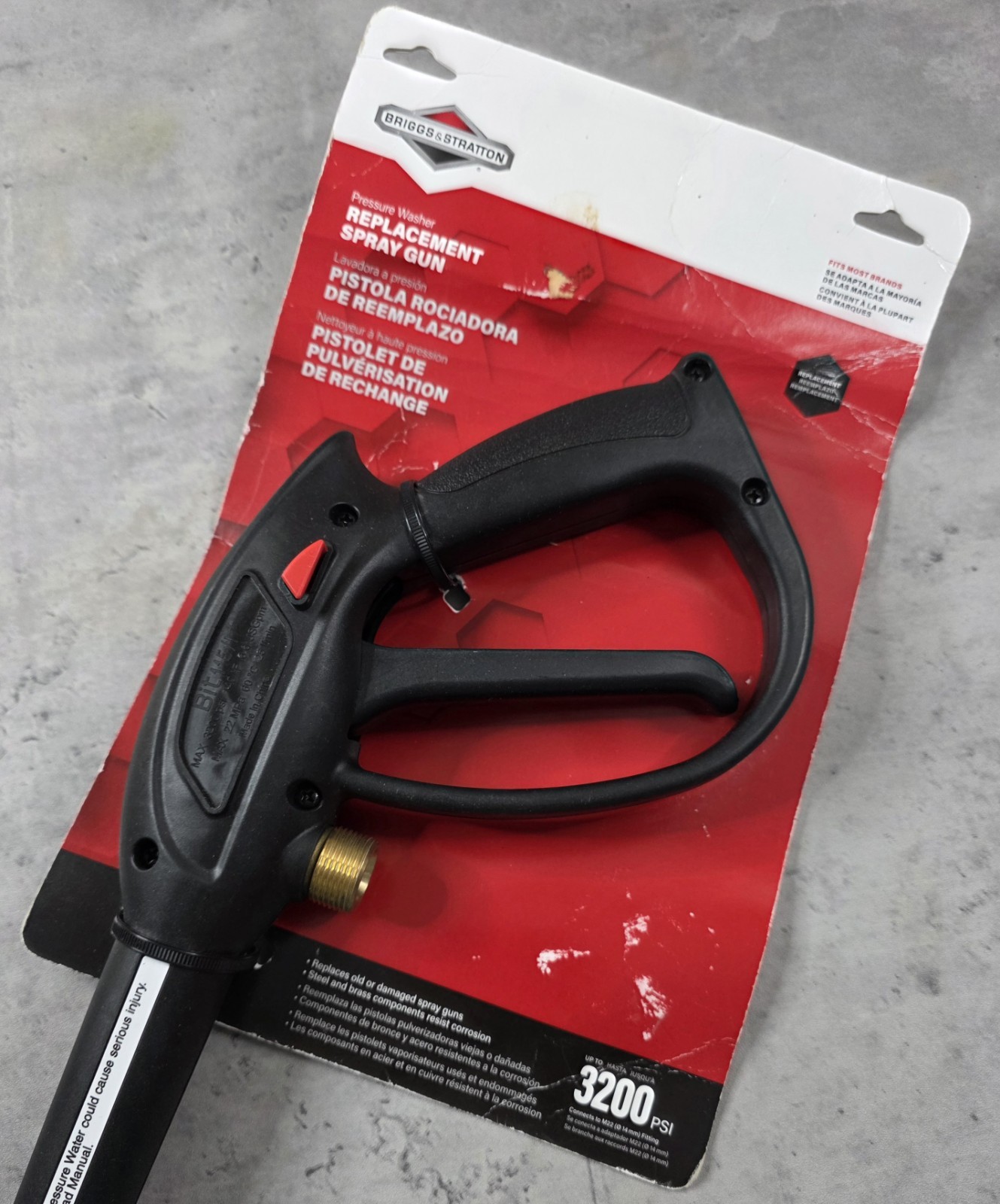 Genuine Briggs & Stratton 6200 Pressure Washer Spray Gun w Trigger Lock 3200 psi
