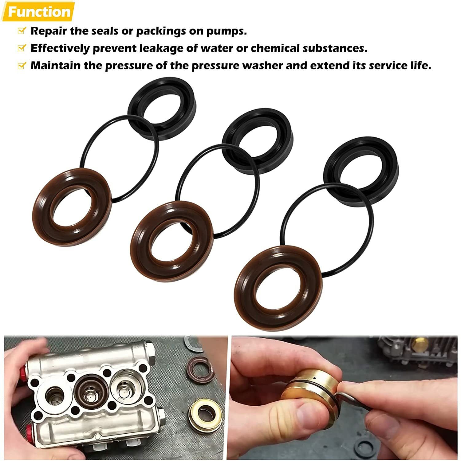 AR1828 Check Valve Kit & AR1857 Pressure Washer Packing Kit for Annovi Reverberi