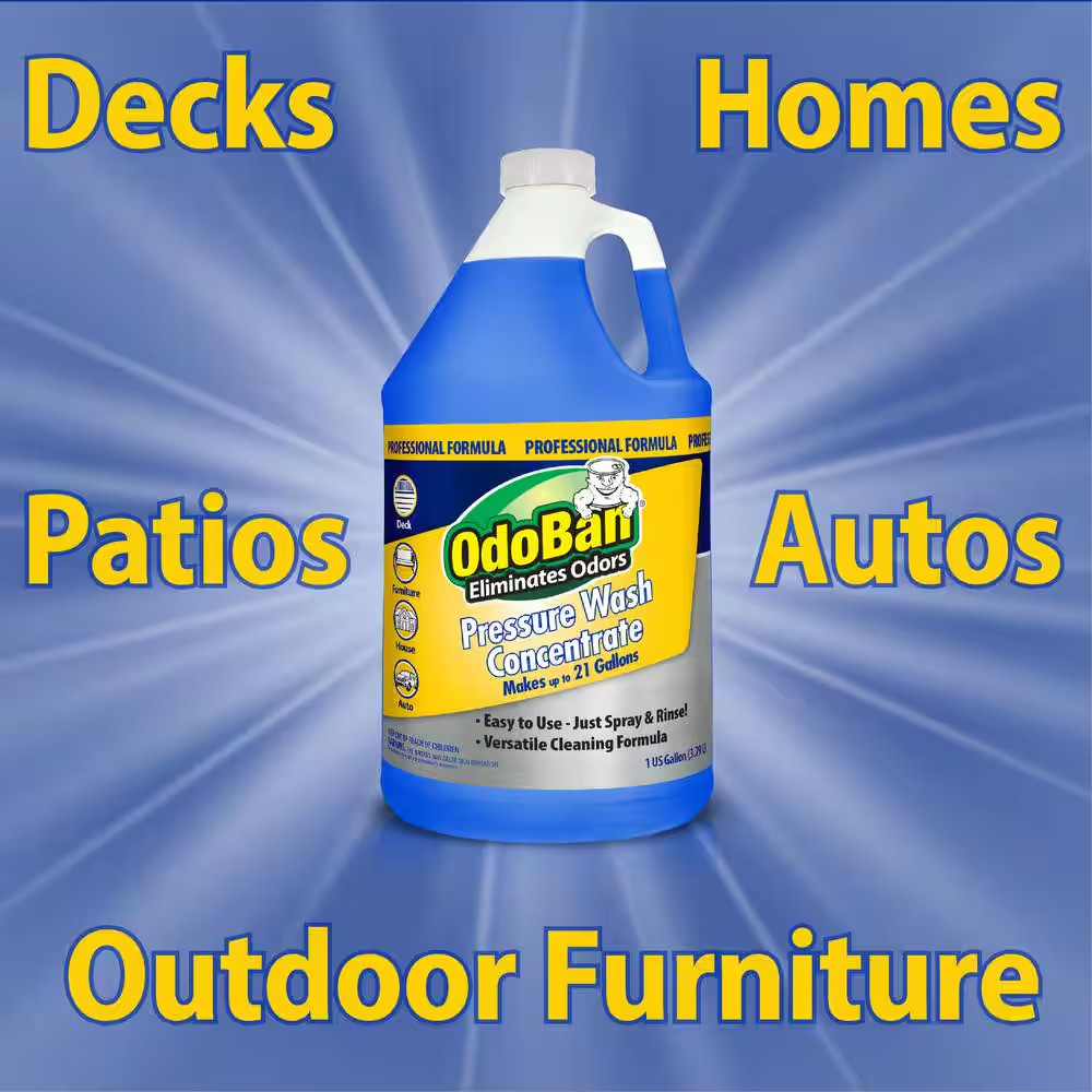 1 Gal. Pressure Wash Concentrate, Pro Pressure Washer Soap/Detergent for Siding,