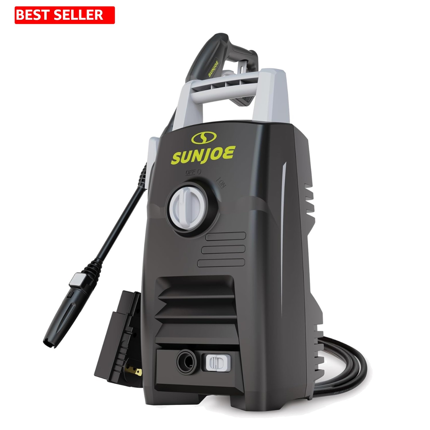 Electric Pressure Washer 1600 PSI with Adjustable Wand & 20ft Hose, Lightweight