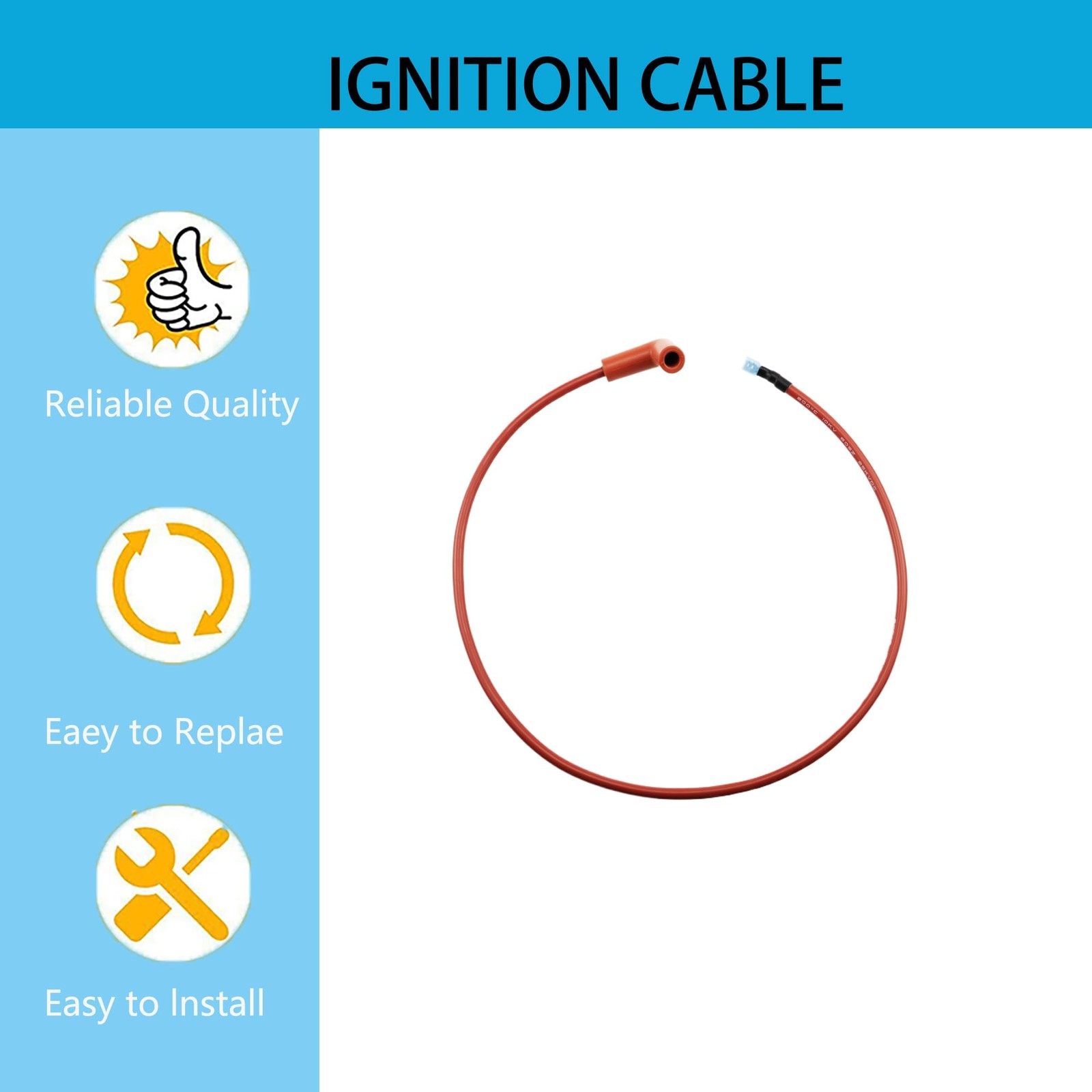 Replacement heater burner ignition cable 394800-30 104831-02 is 1, Red