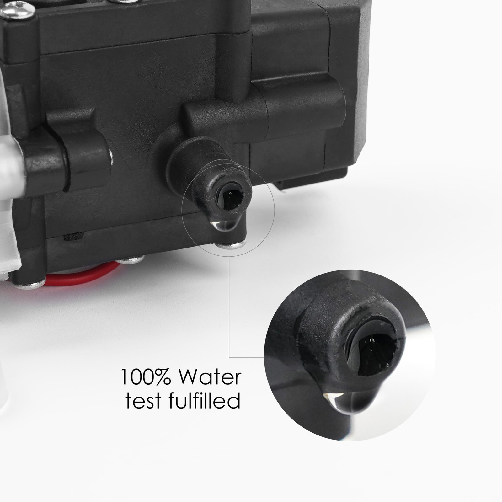 12V Diaphragm Water Pump with Pressure Switch – 1.2 GPM 80 PSI Self-Priming S