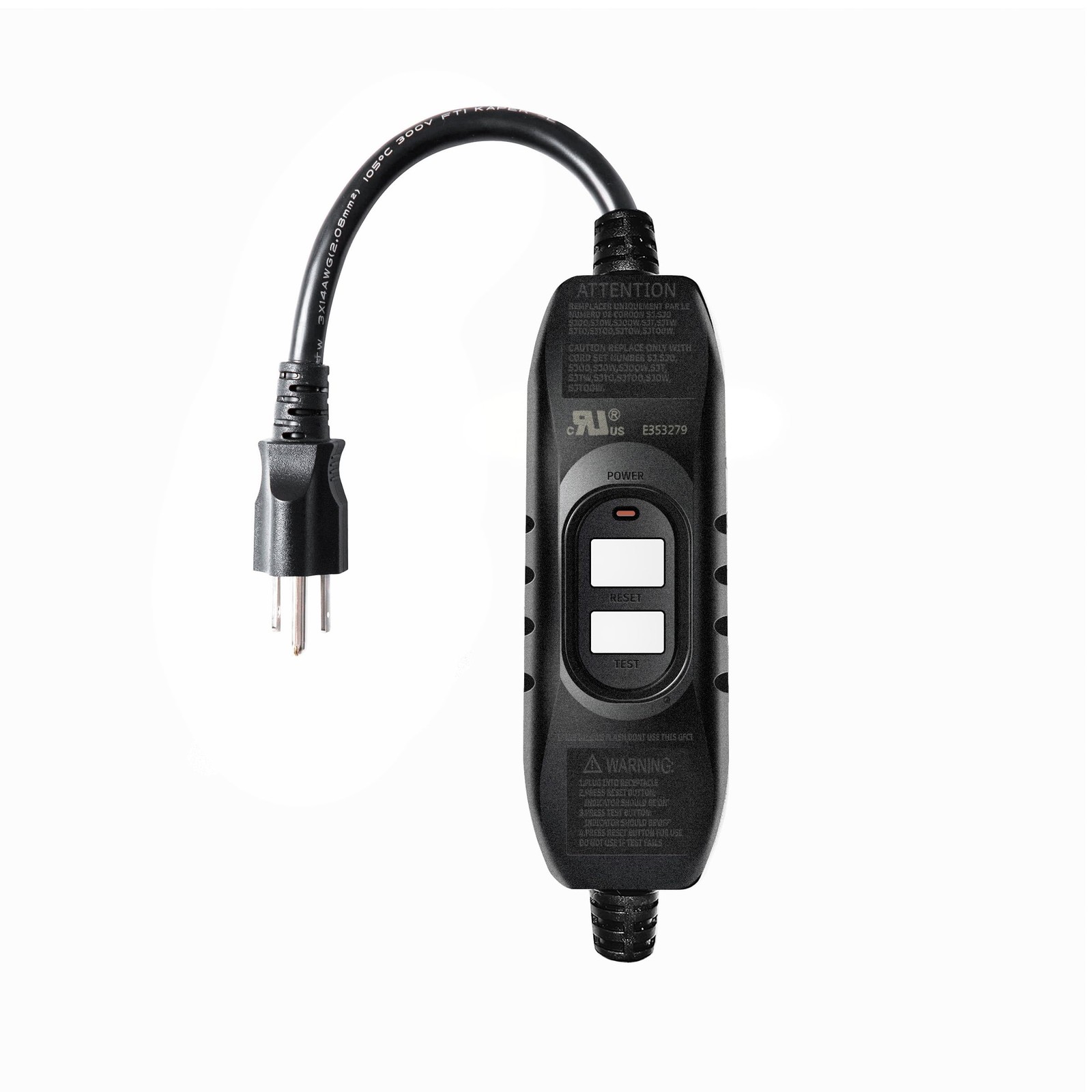 GFCI Plug Replacement, UL Safety Certified, 15 Amp Auto-Monitor Waterproof In…