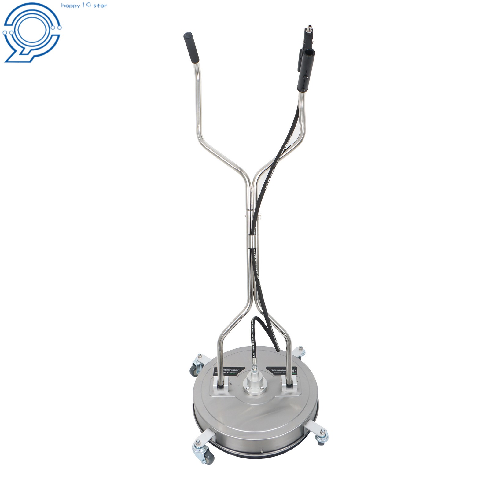 20″ Pressure Washer Surface Cleaner Dual Handles with 4 Wheels 6000PSI Washer