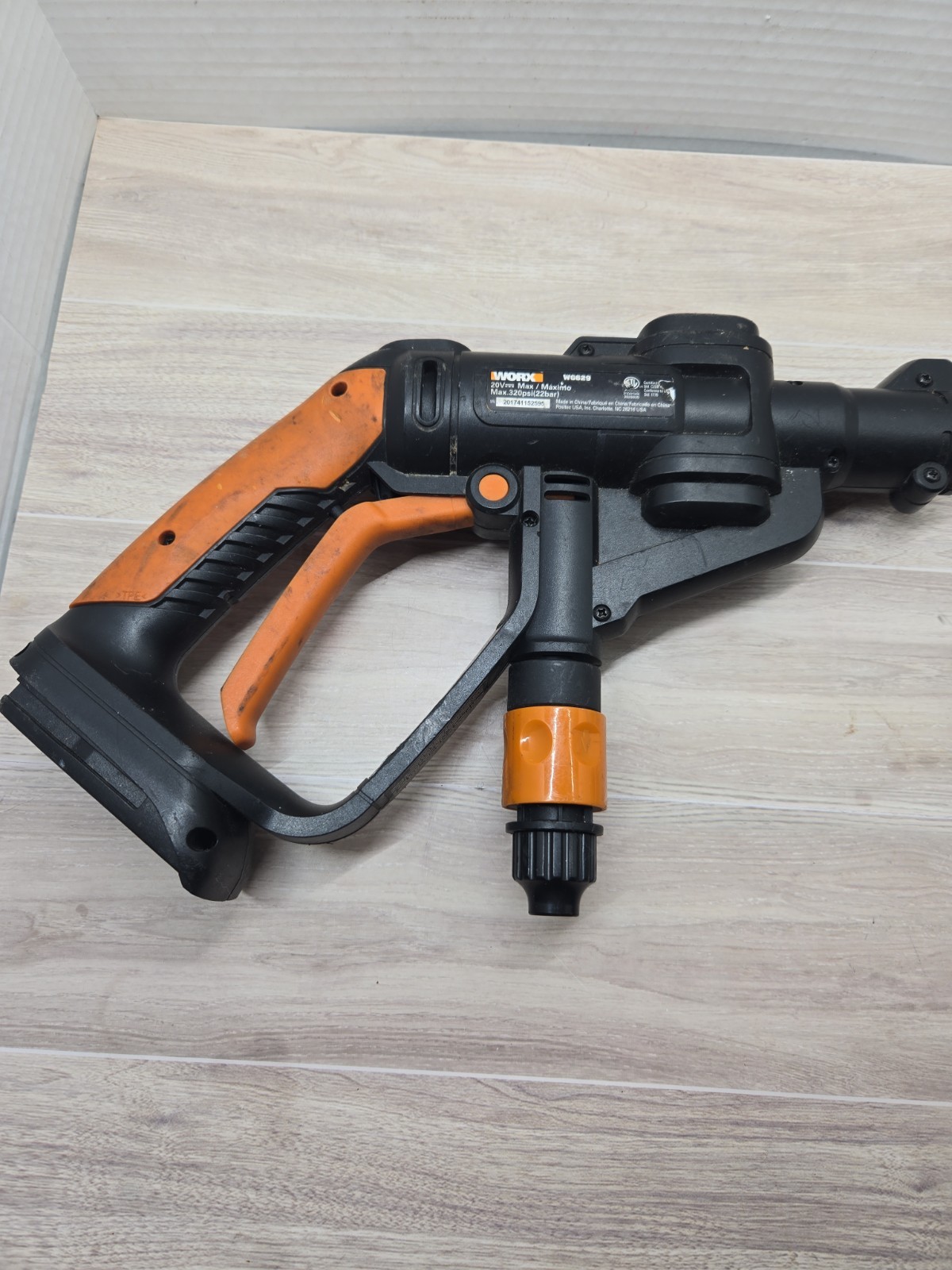 WORX WG629 Hydroshot 20V Cordless Cleaner Pressure Washer No Battery Or Charger