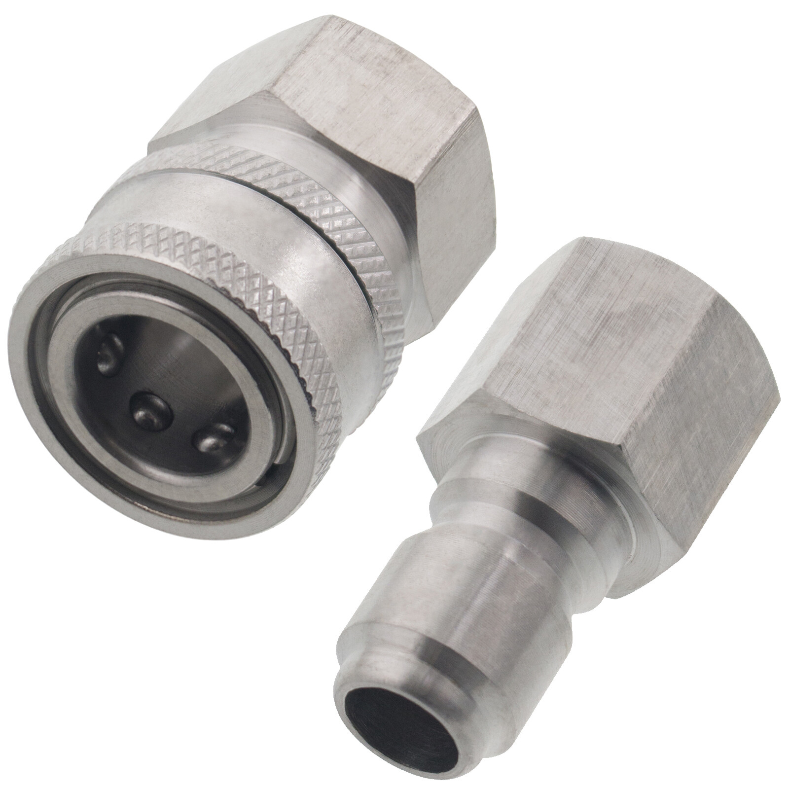 Erie Tools Pressure Washer 3/8″ FNPT Quick Connect Stainless Socket & Plug Set