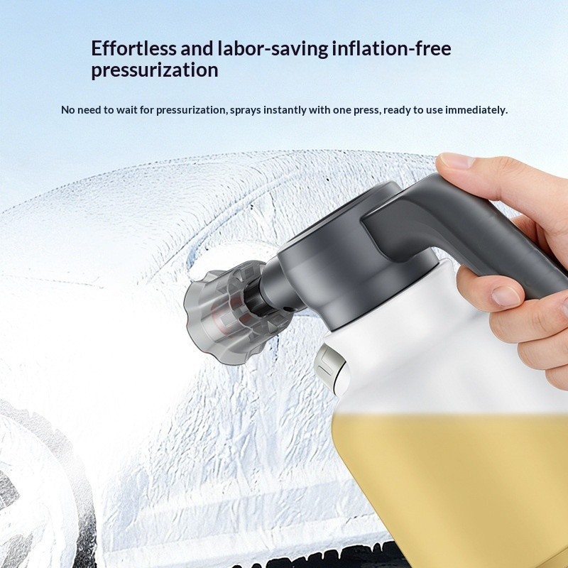 Portable Electric Car Wash Foam Sprayer Cordless High Pressure Cleaning Gun USB