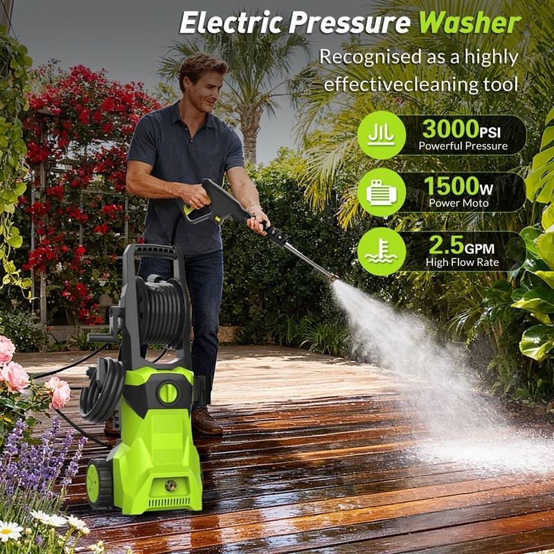 2100 PSI Max Electric Pressure Washer 1.25 GPM Power Washer Cleaning Machine New