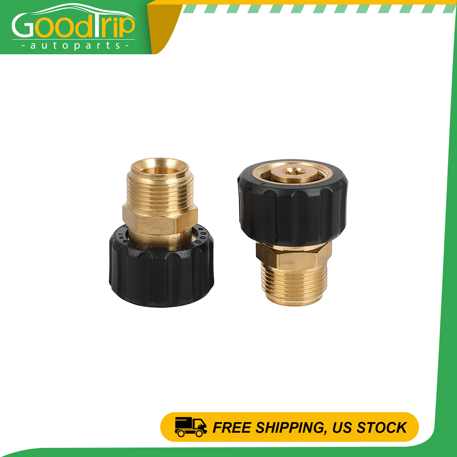 1/4″ Quick Connect w/ M22-15mm Outlet Pressure Washer Gun Hose Connector Adapter