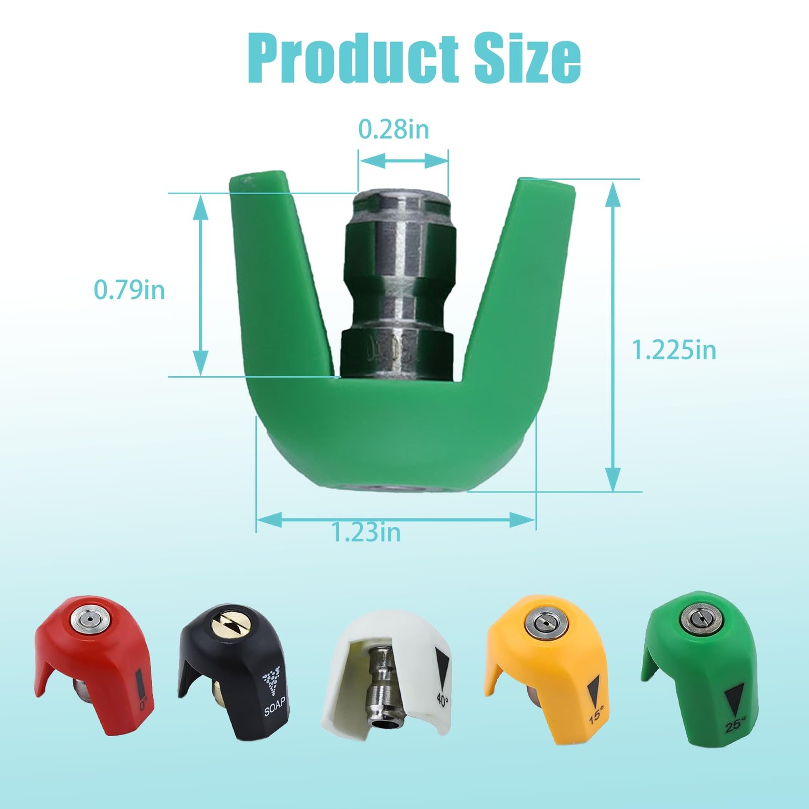 Quick Connect Spray Tips for Sun Joe SPX 3000 Series Pressure Washer Nozzle Set