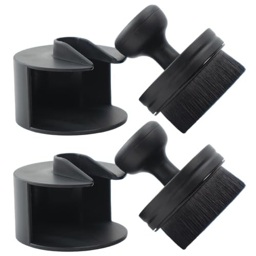 Tire Shine Applicator Brushes – Automotive Tire Dressing Kit with Storage Stand,
