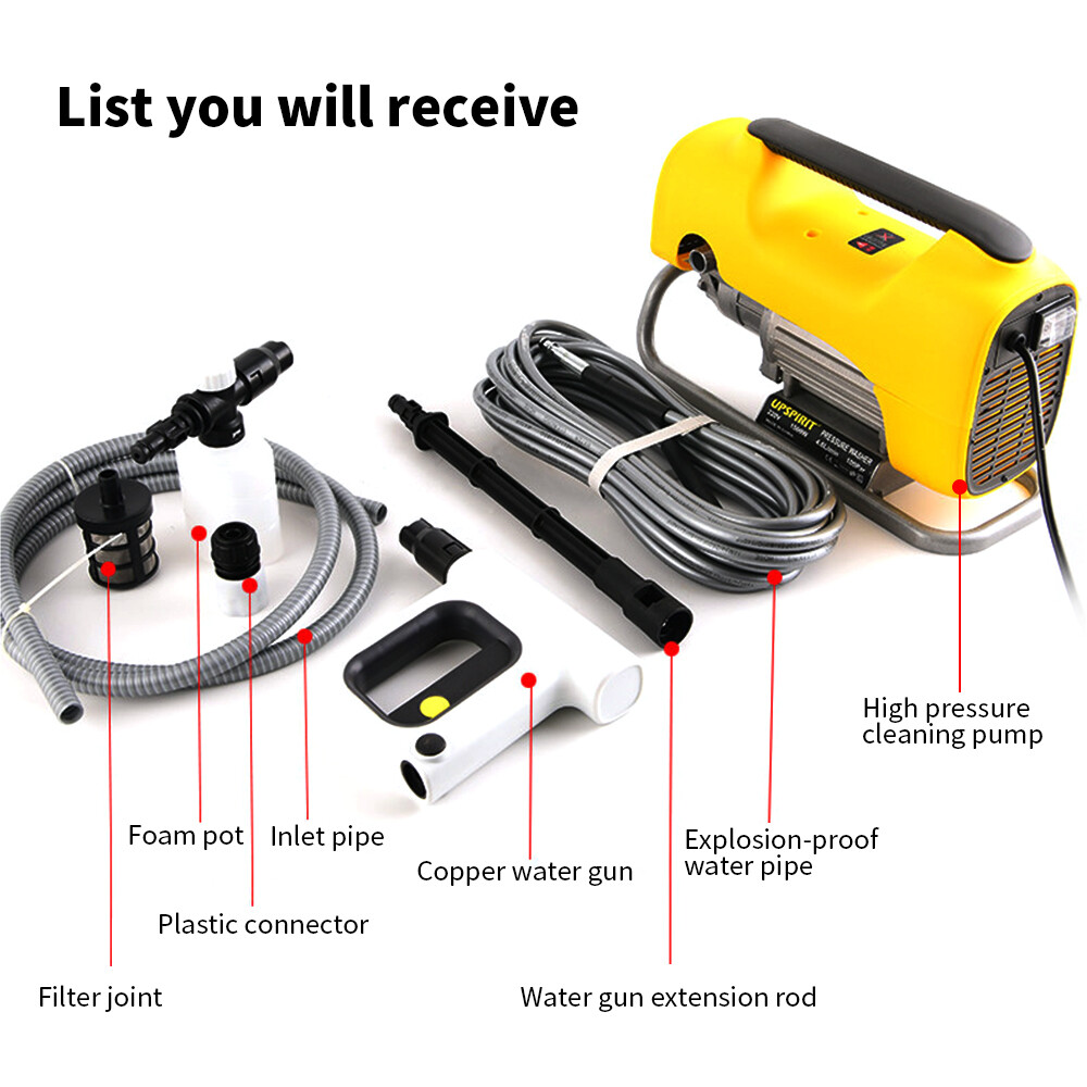 220V Car Washing Pump Small Household Car Portable High Pressure Automatic Pump