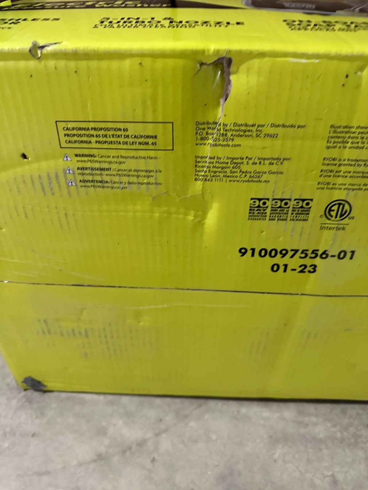 *NEW* RYOBI RY143011VNM 3000 psi Brushless Elecric Pressure Washer w/ Soap Tank