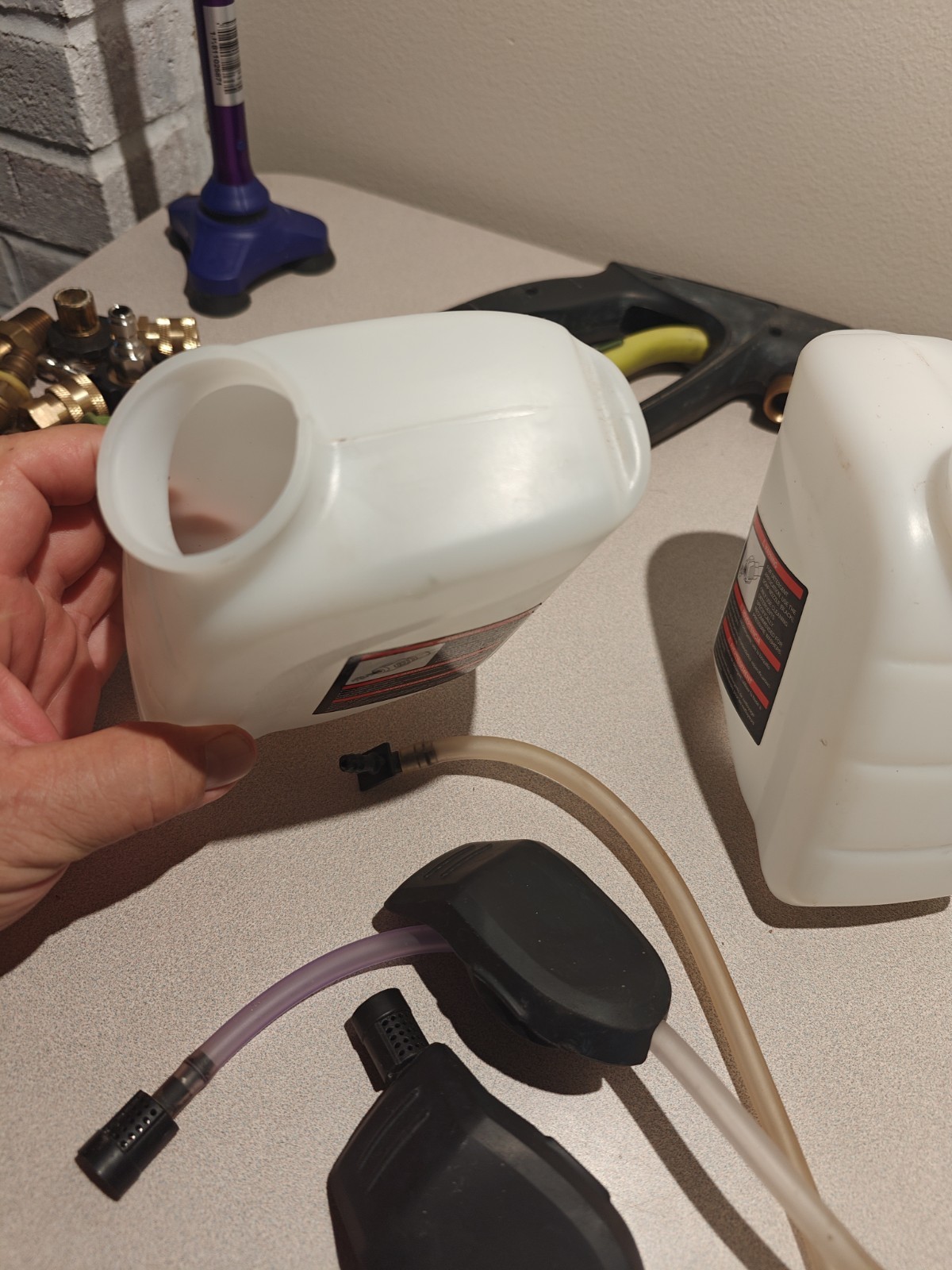Sun Joe SPX3000 Pressure Washer Detergent Tanks Complete With Lids Hoses Filters