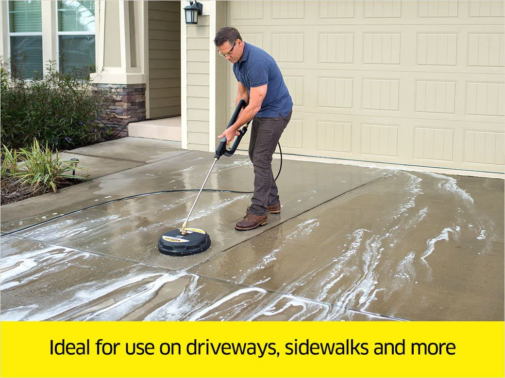15 Inch Garage Floor Cleaner Washer Machine Kit Concrete Pressure Hard Surface