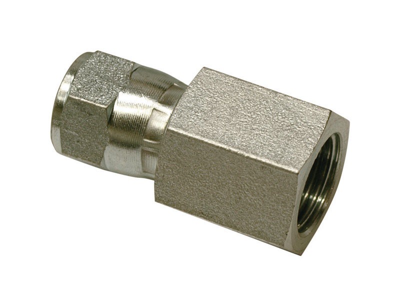 Apache 39006174 Steel Universal Hydraulic Adapter 1/2 Female x 3/8 Female in.