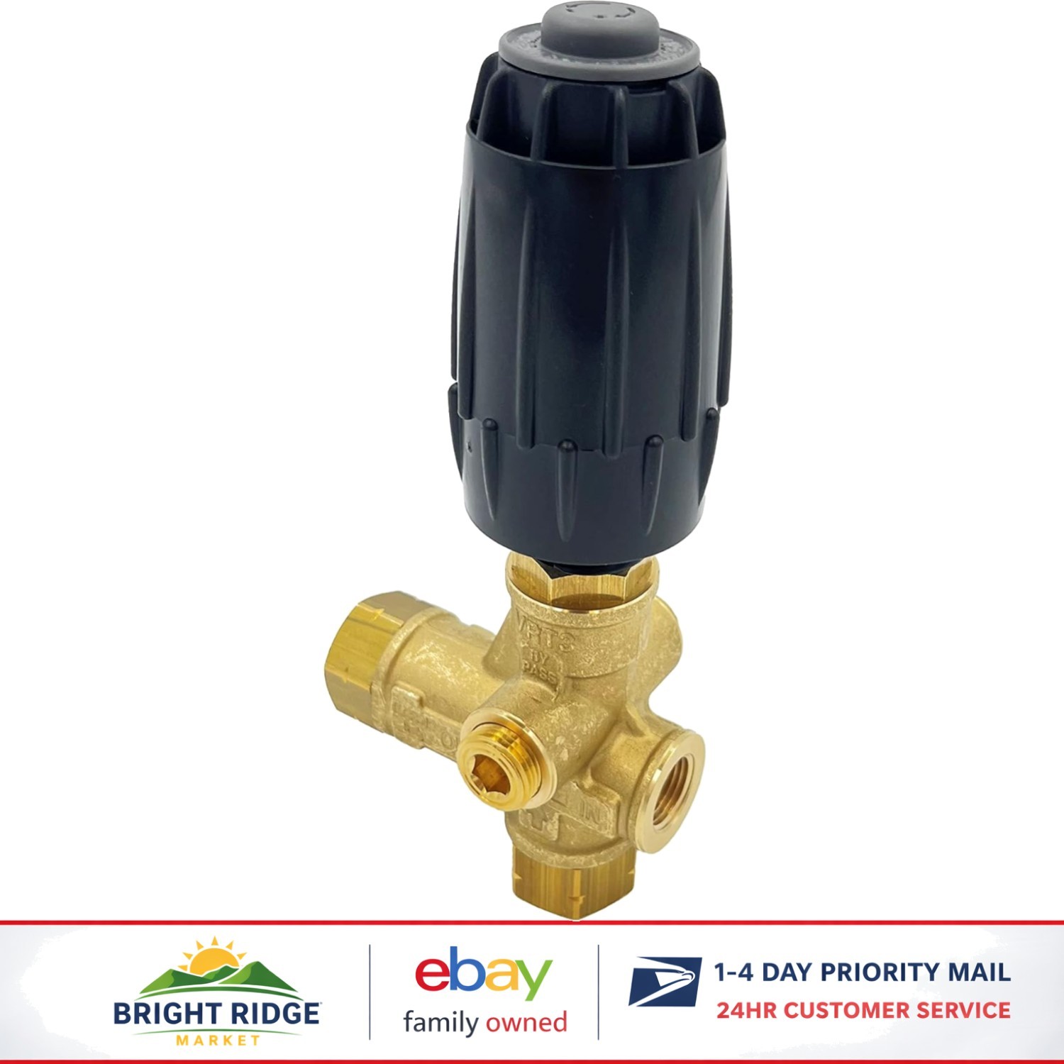Annovi Reverberi -310 Unloader, Black Spring, 4500 PSI, 10.5 GPM, Adjustment …