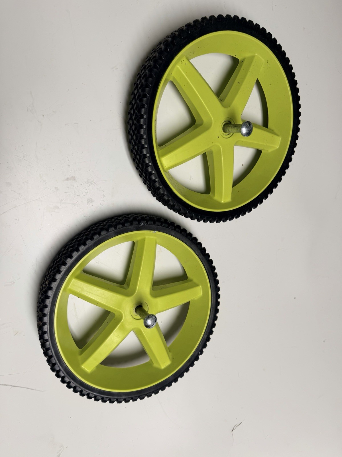 RYOBI 3000 PSI 1.1 GPM Pressure Washer Pair Of Wheel Complete Assembly