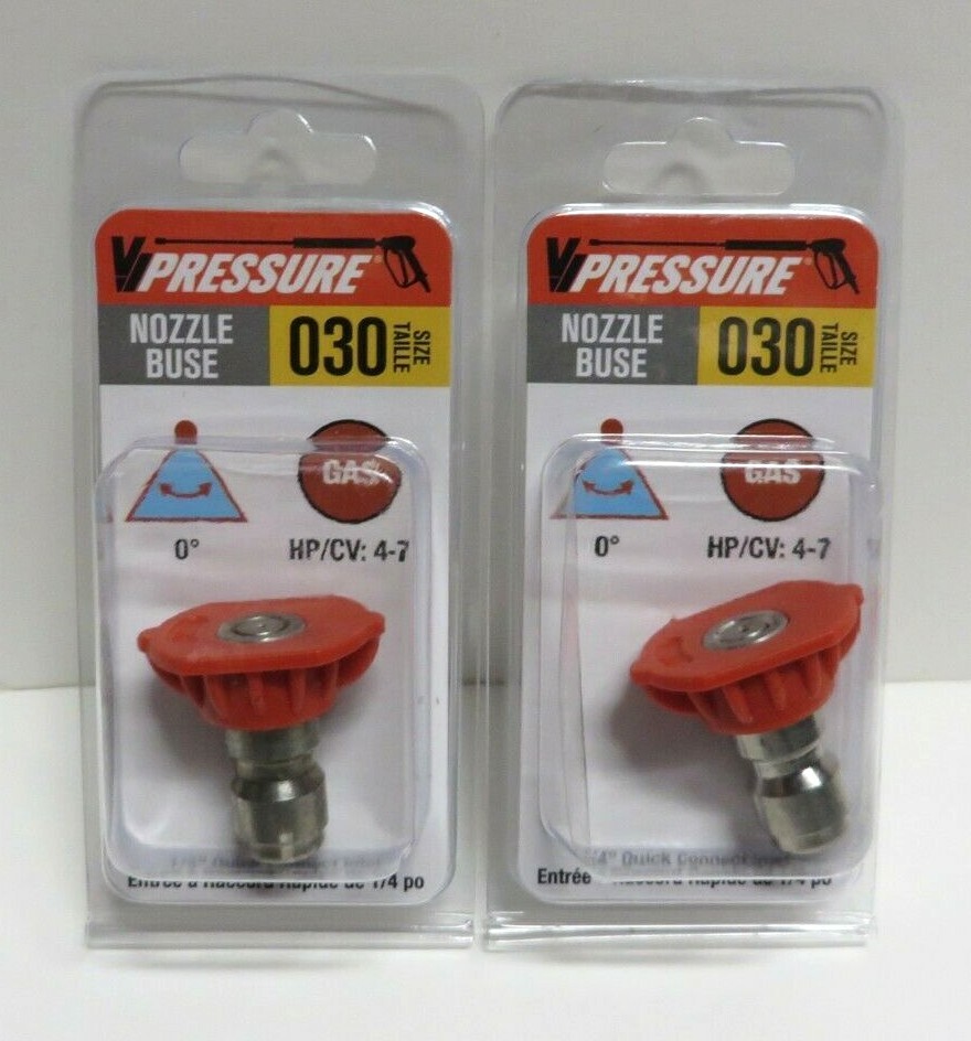 Valley Industries 1/4″ Quick Connect Spray Tip Nozzle 0 Degree Sz 030 (2 pack)