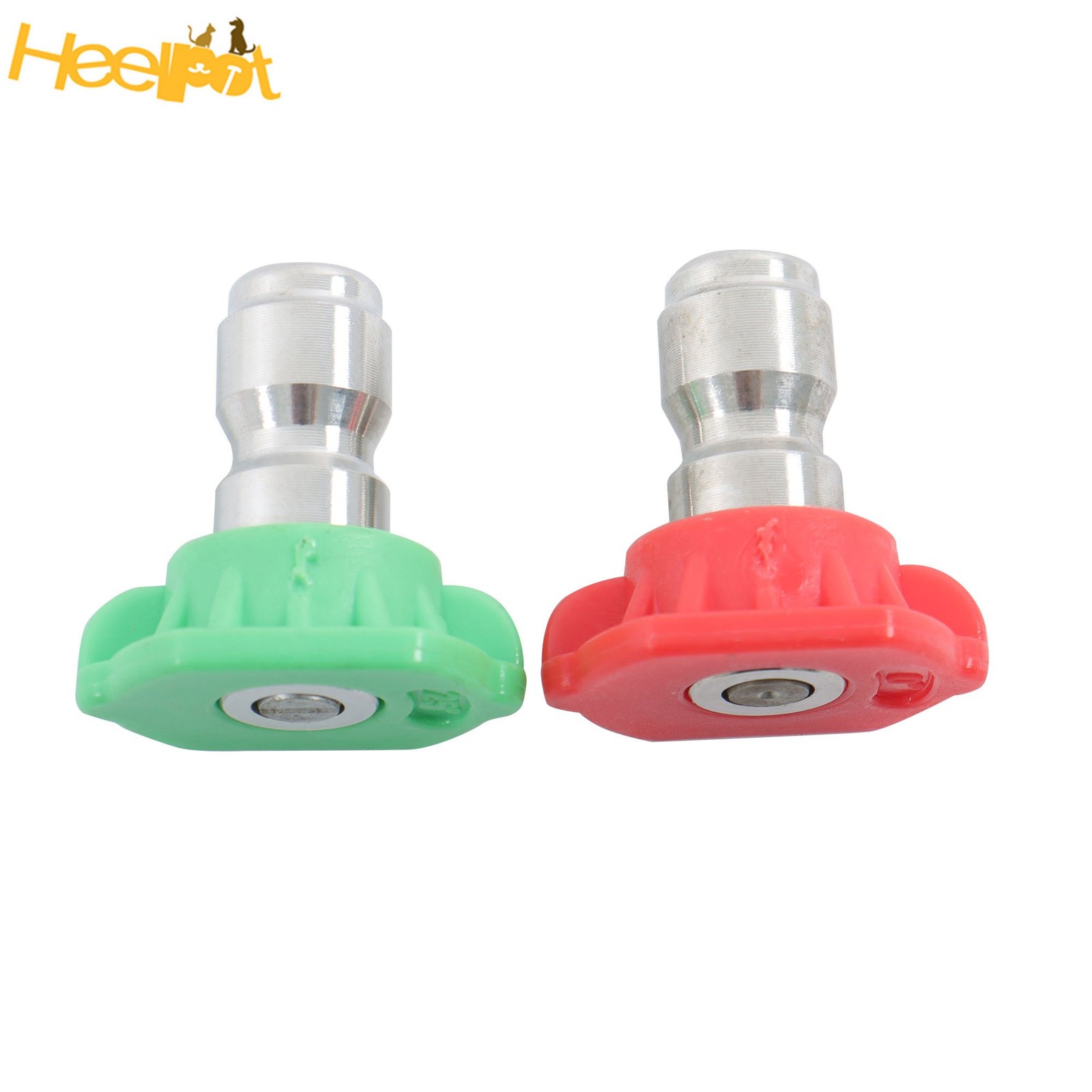 1/4 In Quick Connect W/ 5 Spray Nozzles Rotating Turbine Nozzle Set 3600 Psi