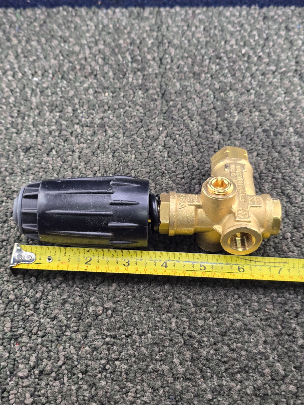 VRT3 3/8-inch Female NPT Heavy-Duty Unloader Valve Brass Body 4500 PSI, 10.5 GPM