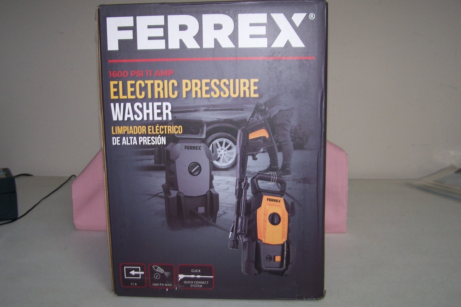 Ferrex 1600 PSI and 11 A Electric Pressure Washer NEW in Box Quick Connect Sys