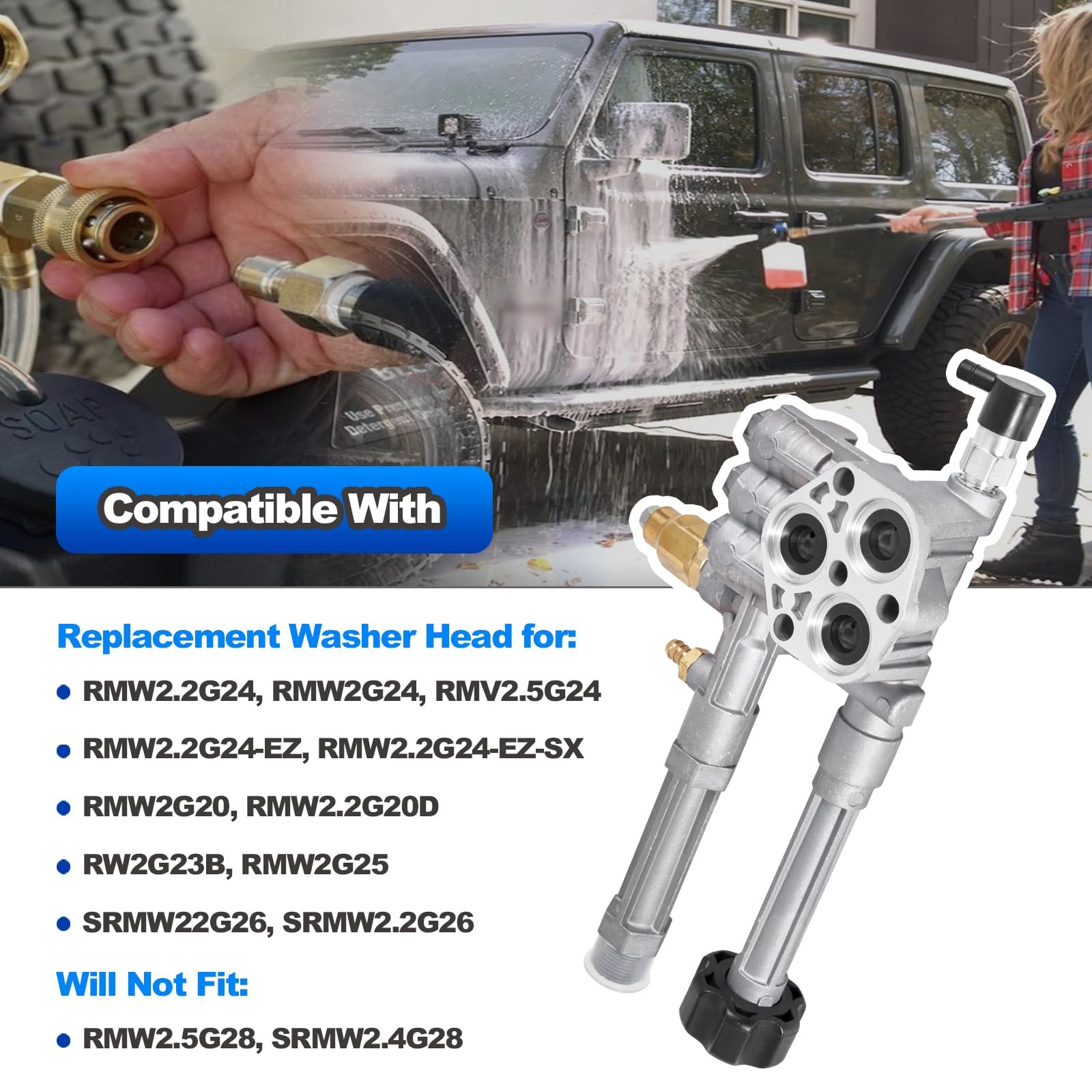 92841730 92840020 2800 Psi Pressure Washer Pump For Craftsman 580.752501 126T02