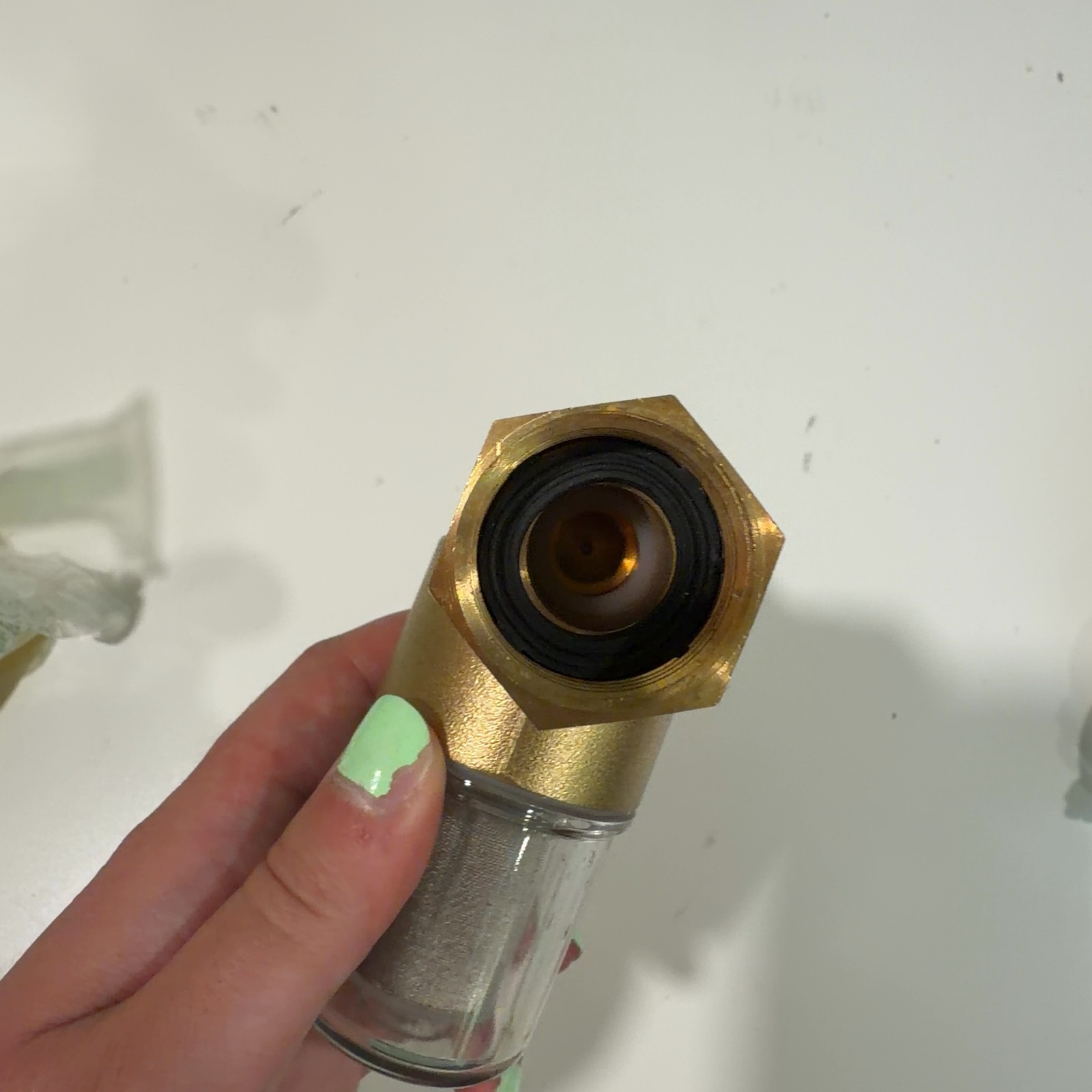 40 Micron Brass Spin Down Sediment Water Filter for Washer, Hose, Well Water