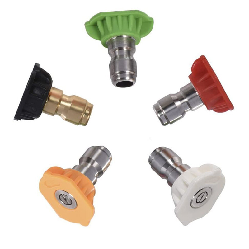 CarCarez Pressure Washer Nozzle Tips Multiple Degrees, 1/4 INCH (2.5 GPM)