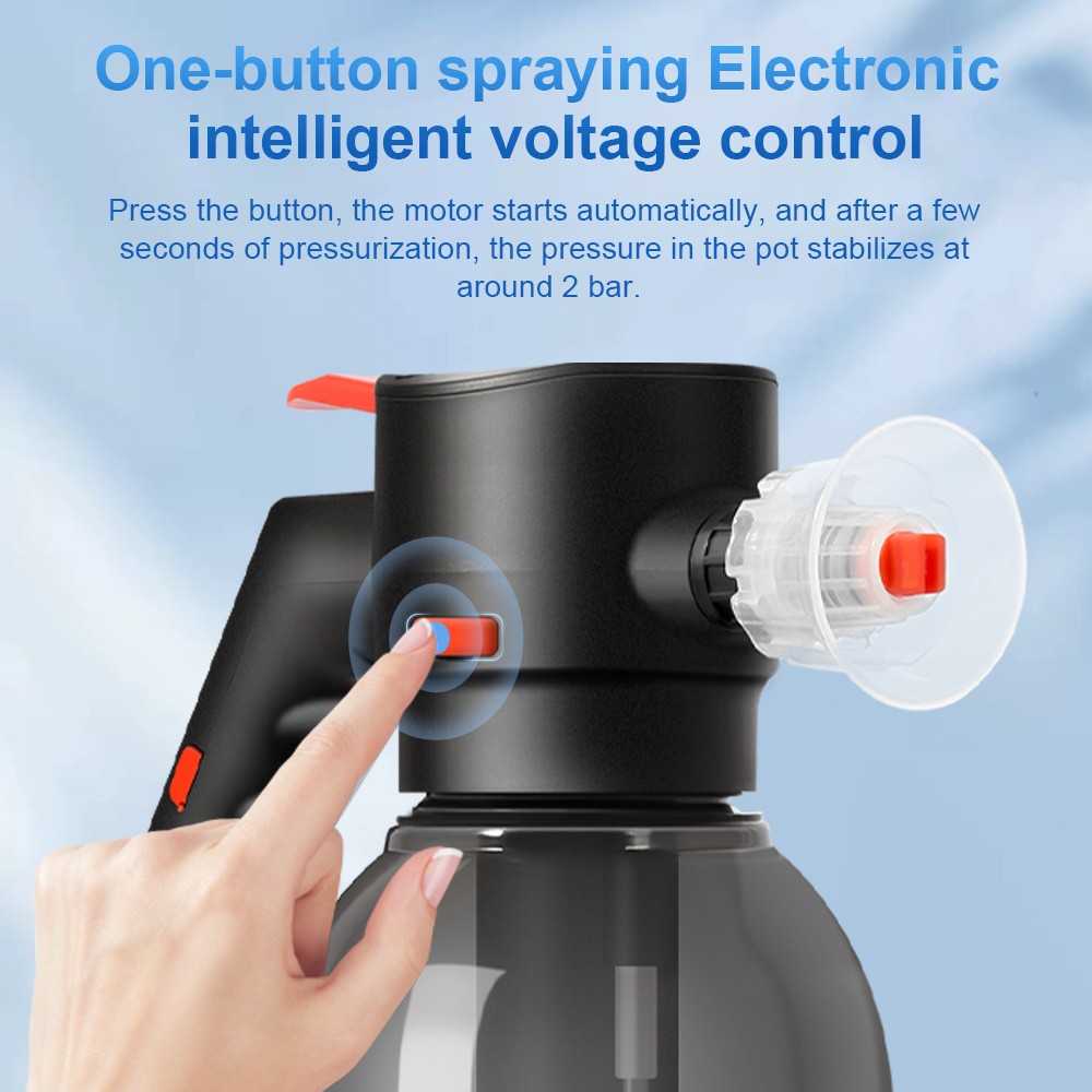 2L Electric Foam Spray Bottle Automatic Rechargeable Sprayer Cordless Car Wash