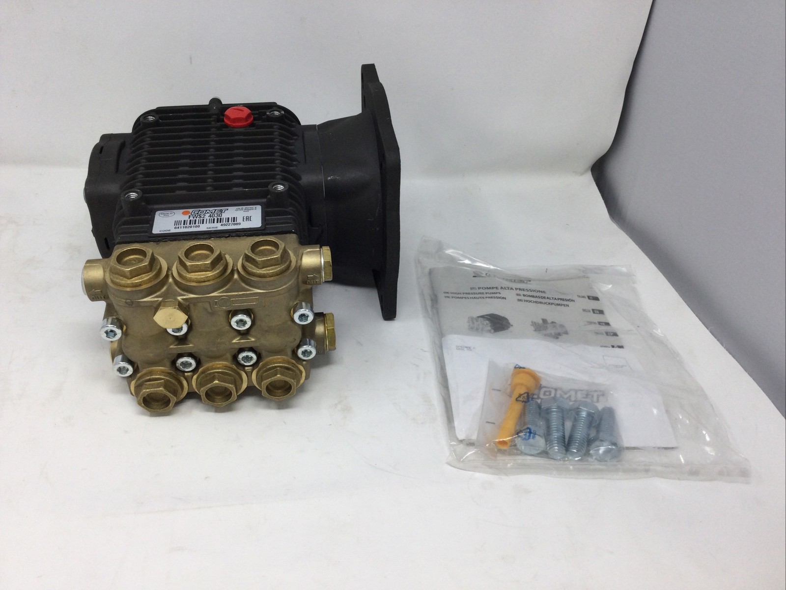 6411.0200.00 Comet FWS 2 4030 S Pump, 4.2 GPM, 3000 PSI, 7.5 HP, 1450 RPM