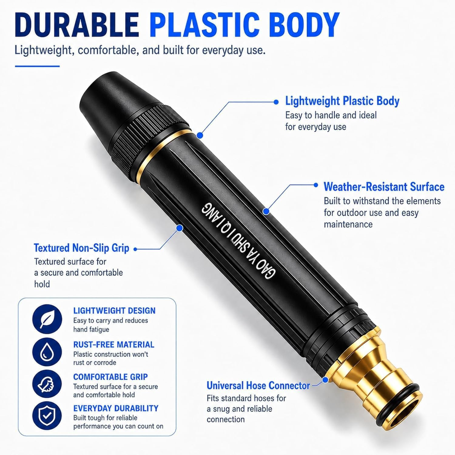 2026 New Jet Nozzle Power Washer for Garden Hose, High Pressure Jet Sweeper Spra