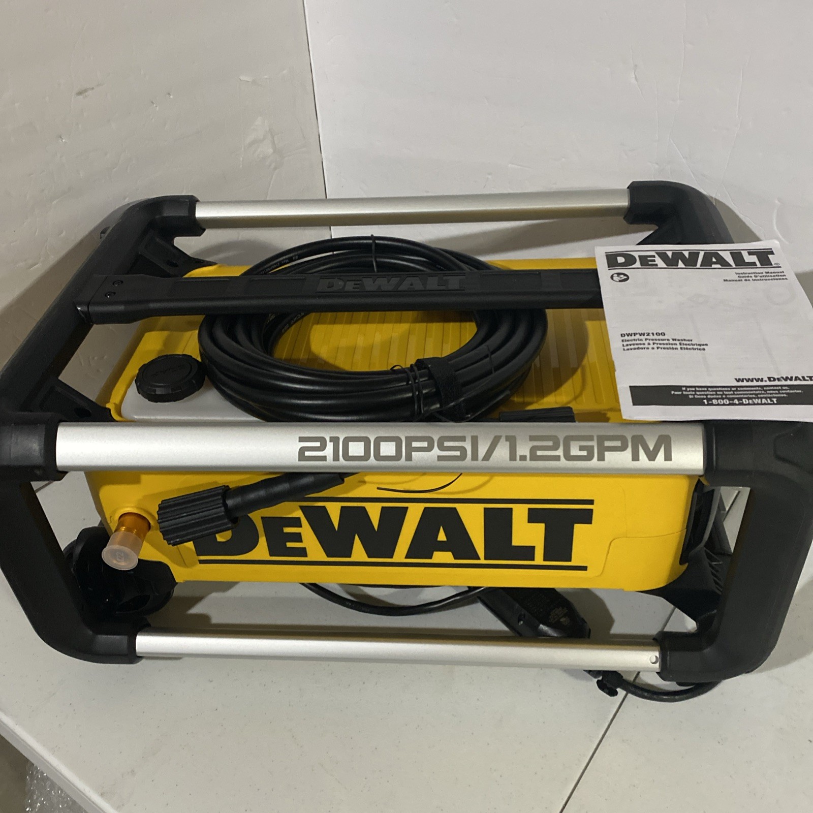 DeWALT DWPW2100 2,100 PSI Electric Cold Water Pressure Washer