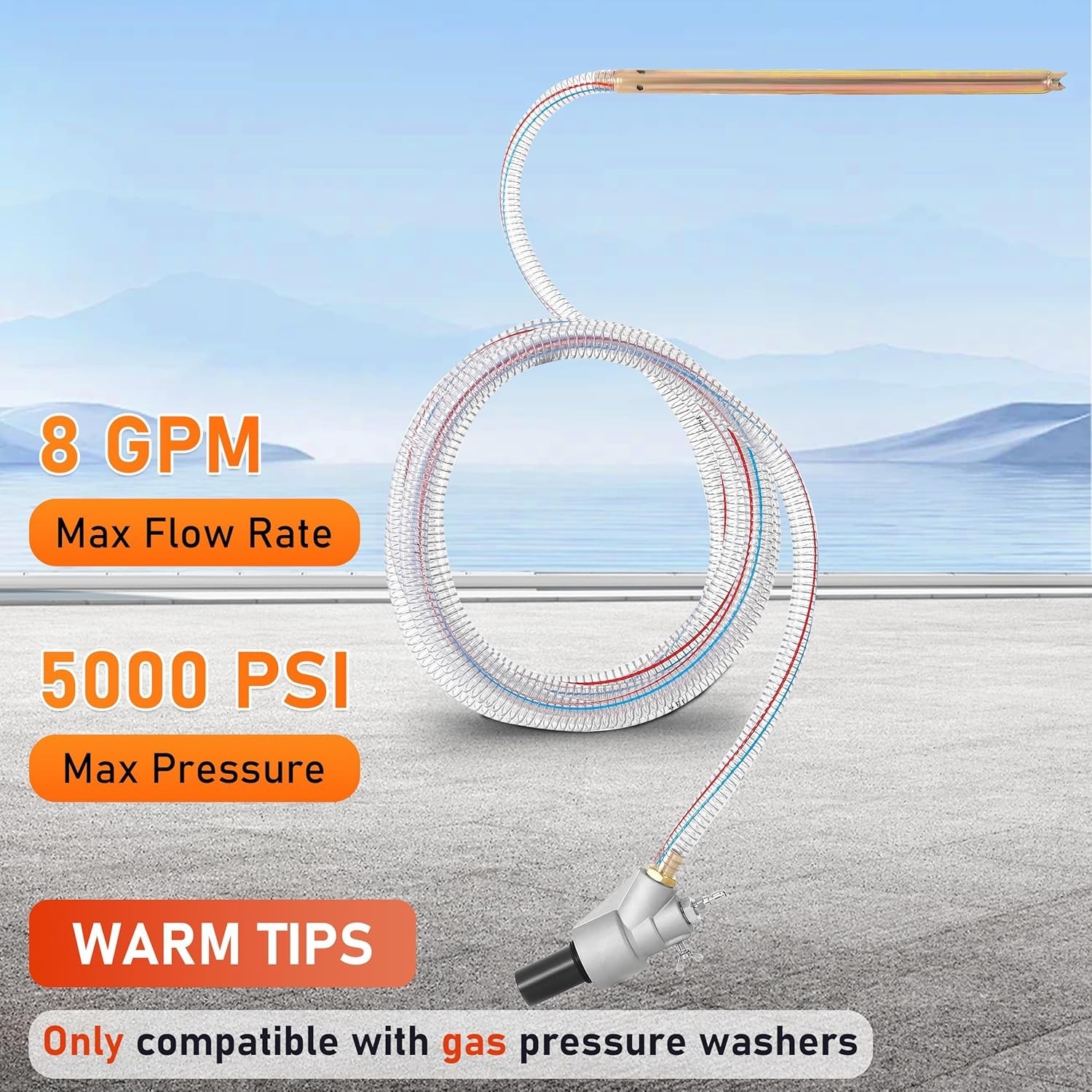 Professional Dustless Sand Blasting Kit for Graffiti & Rust Removal – 5000 PSI