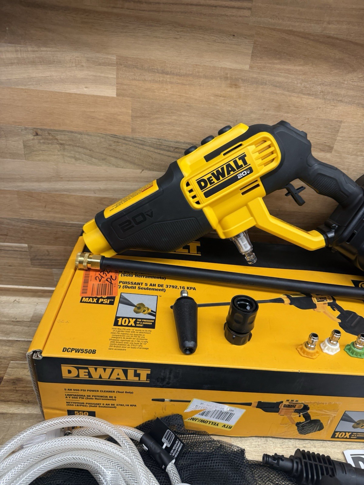 DEWALT 20V MAX 550 PSI Cold Water Pressure Washer (Tool only) (DCPW550B) P4-43