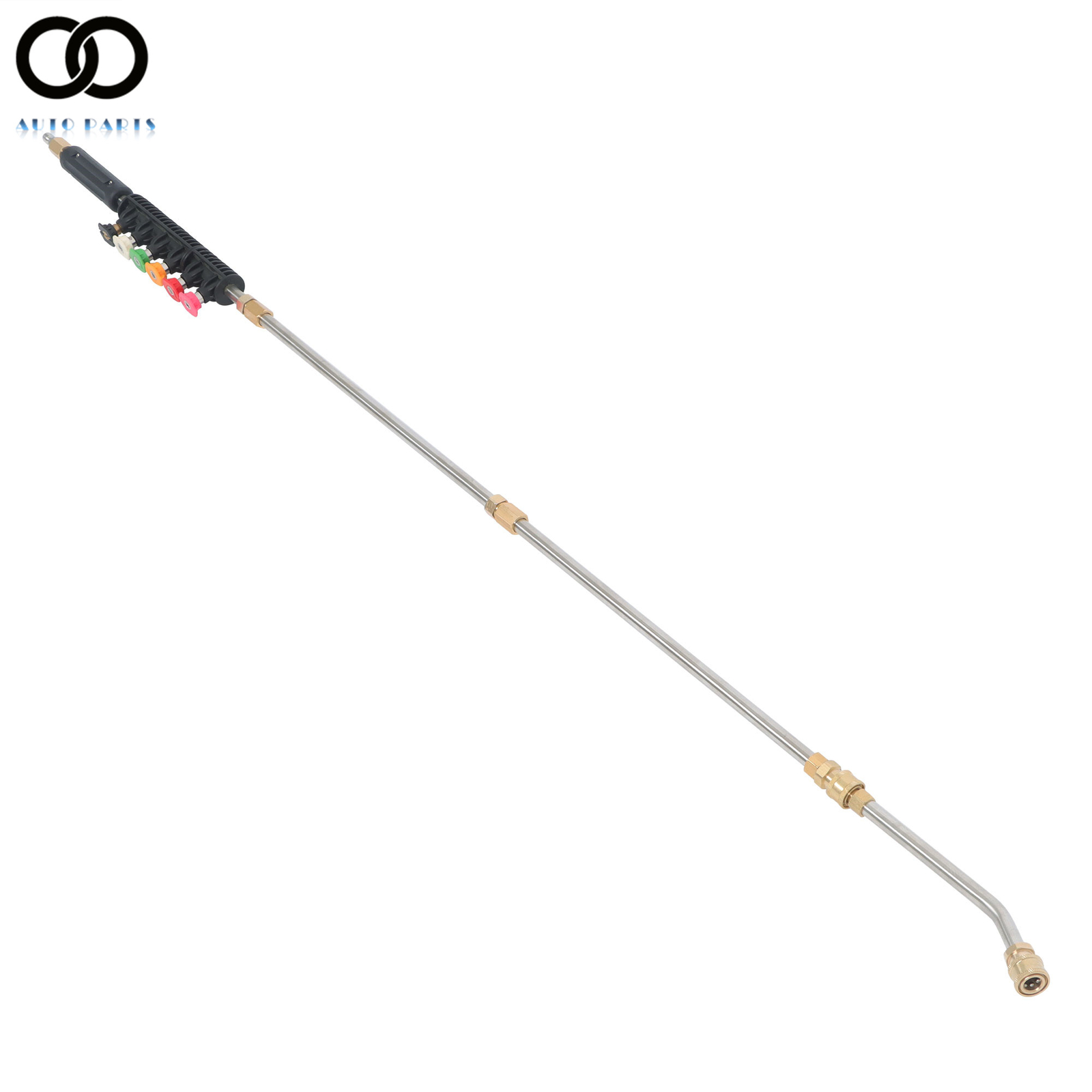 9X Pressure Washer Extension Wand Set 97″ Washer Lance Roof Gutter Cleaning Tool
