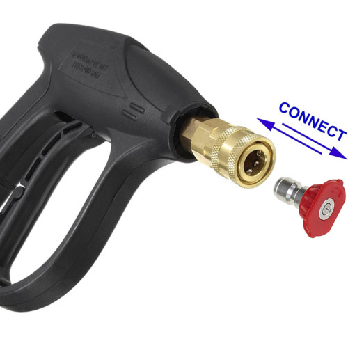 High Pressure 3000PSI Car Power Washer Gun Spray Wand Lance Nozzle and Hose Set
