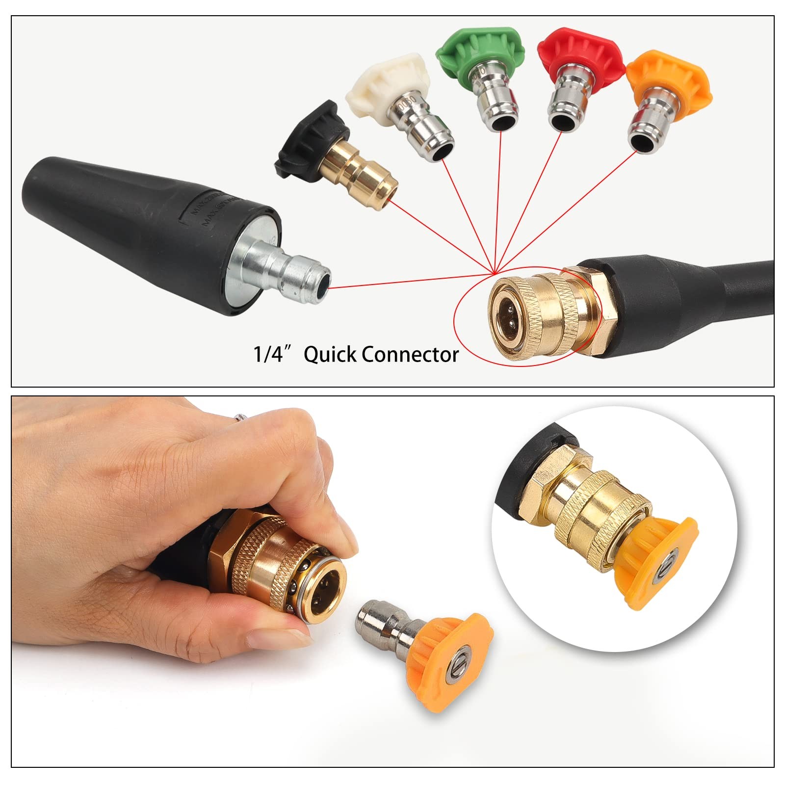 Replacement Spray Gun with Extension Wand & M22-15 Connector, Compatible with…
