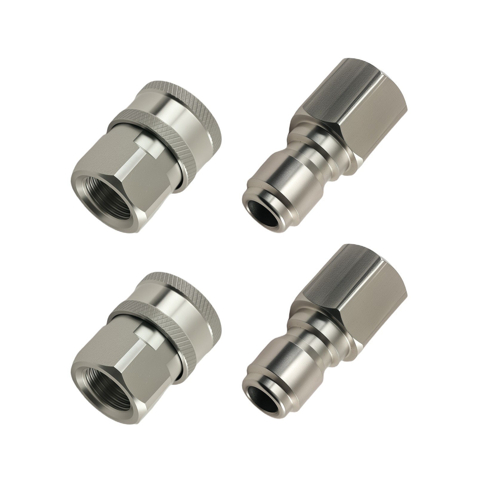 Pressure Washer Adapter 3/8″ Quick Connect NPT Female Socket Plug 4Pcs 5000PSI