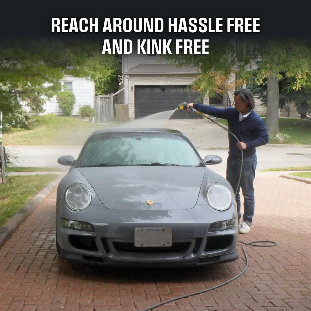 Active 75’ Pressure Washer Hose Compatible with Gas and Electric Pressure Washer