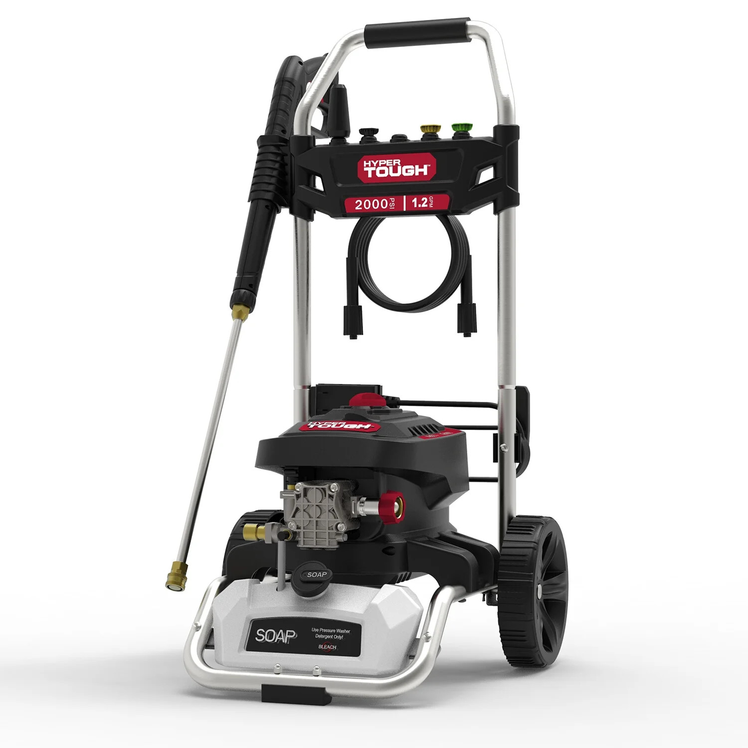 ELECTRIC PRESSURE POWER WASHER 2000 PSI at 1.2 GPM 120 V 60HZ 1800W Cold Water