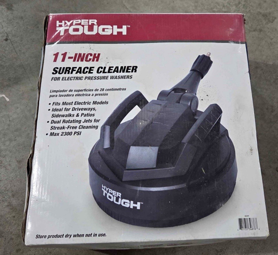 Hyper Tough 11″ Surface Cleaner for Pressure Washer, Black